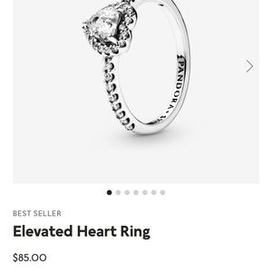 Elevated Heart Ring Still in Great Condition